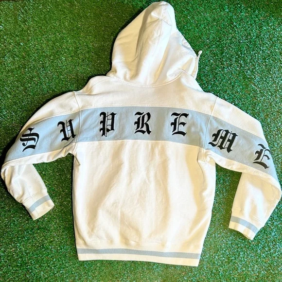 Supreme | Shirts | Supreme Old English Stripe Zip Up Hooded